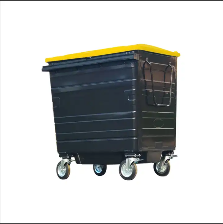 Industrial Metal Trash Can